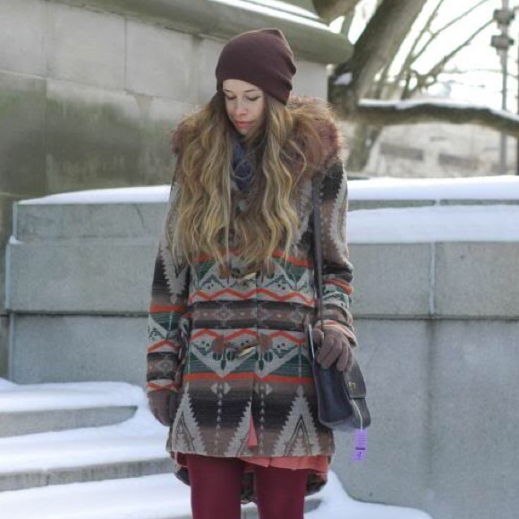 BB Dakota Jackets & Blazers - B.B. Dakota Geometric Coat